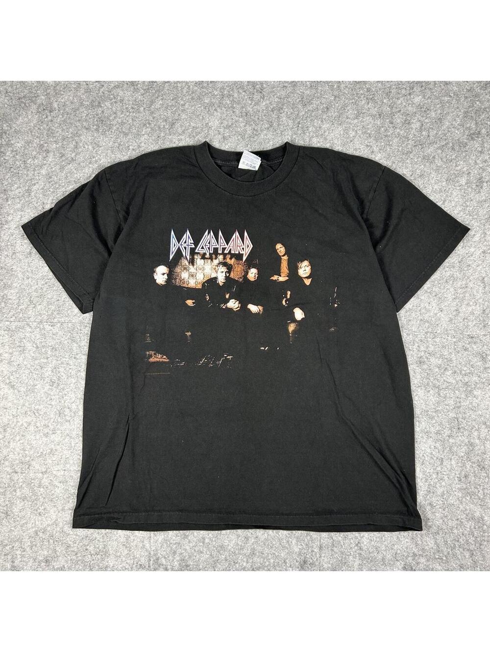 Vintage Def Leppard 90s Euphoria 1999 Double Sided Band Tour T Shirt Black XL